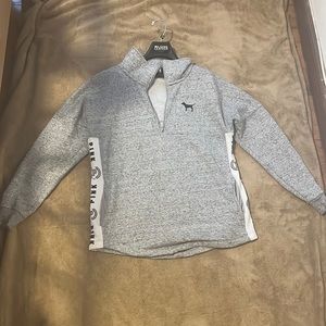 Gray quarter zip from PINK